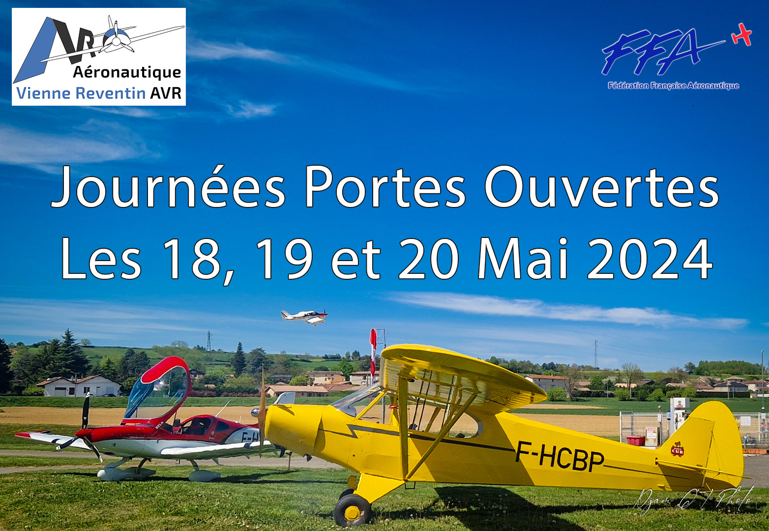 Aeronautique Vienne Reventin AVR Journée portes ouvertes les 18-19-20 Mai 2024